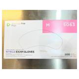 MSRP $350+ 11 BOXES PREMIERPRO PLUS 5063 NITRILE EXAM GLOVES (M), CHEMO TESTED ASTM D6978, POWDER-FREE LATEX-FREE, 3.5 MIL TEXTURED GRIP, USP 800 COMPLIANT, EMS MEDICAL LAB USE, 200/BOX *USES ADVANCED