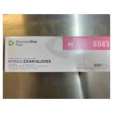 MSRP $350+ 11 BOXES PREMIERPRO PLUS 5063 NITRILE EXAM GLOVES (M), CHEMO TESTED ASTM D6978, POWDER-FREE LATEX-FREE, 3.5 MIL TEXTURED GRIP, USP 800 COMPLIANT, EMS MEDICAL LAB USE, 200/BOX *USES ADVANCED