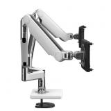 MSRP $900 NEW High Quality Humanscale M2.1 Dual Mount Lightweight Adjustable Monitor Arms Sleek White & Chrome Finish -lighter, thinner & greater dynamic range than any current monitor arm on 