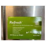 MSRP $200+ 7 BOXES AURELIA 99227 REFRESH LATEX EXAM GLOVES (M), POWDER-FREE MINT SCENTED ODOR CONTROL, HONEYCOMB TEXTURED GRIP, MEDICAL DENTAL LAB FOOD SERVICE USE, 200/BOX *POLYMER COATED