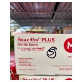 MSRP $140+ 5 BOXES SEMPERMED SMNP303 STARMED PLUS NITRILE EXAM GLOVES (M), CHEMO TESTED FENTANYL SAFE, POWDER-FREE LATEX-FREE, 300/BOX HIGH CAPACITY, USP 800 COMPLIANT, EMT POLICE MEDICAL DENTAL LAB U