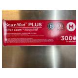 MSRP $140+ 5 BOXES SEMPERMED SMNP303 STARMED PLUS NITRILE EXAM GLOVES (M), CHEMO TESTED FENTANYL SAFE, POWDER-FREE LATEX-FREE, 300/BOX HIGH CAPACITY, USP 800 COMPLIANT, EMT POLICE MEDICAL DENTAL LAB U