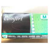 MSRP $220+ 8 BOXES DASH TRUE COMFORT CHLOROPRENE EXAM GLOVES (M), NEOPRENE, 3.9 MIL PALM 5.1 MIL FINGER, POLYMER COATED EASY DONNING “GLIDE-ON”, LATEX-LIKE ELASTICITY HIGH FLEXIBILITY, TEXTURED GR