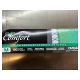 MSRP $220+ 8 BOXES DASH TRUE COMFORT CHLOROPRENE EXAM GLOVES (M), NEOPRENE, 3.9 MIL PALM 5.1 MIL FINGER, POLYMER COATED EASY DONNING “GLIDE-ON”, LATEX-LIKE ELASTICITY HIGH FLEXIBILITY, TEXTURED GR