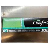 MSRP $220+ 8 BOXES DASH TRUE COMFORT CHLOROPRENE EXAM GLOVES (M), NEOPRENE, 3.9 MIL PALM 5.1 MIL FINGER, POLYMER COATED EASY DONNING “GLIDE-ON”, LATEX-LIKE ELASTICITY HIGH FLEXIBILITY, TEXTURED GR