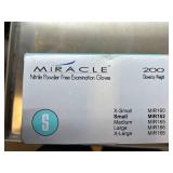 MSRP $120+ 6 BOXES ADENNA MIR162 MIRACLE NITRILE EXAM GLOVES (S), POWDER & LATEX-FREE, THIN GAUGE “SKIN-LIKE” FIT HIGH TACTILE SENSITIVITY, TEXTURED GRIP, 200/BOX, IDEAL FOR DELICATE MEDICAL, 