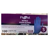 MSRP $250 12 BOXES MIXED BRAND NITRILE POWDER-FREE EXAM GLOVES - 4 PIVETAL EXAMINATION-GRADE BEADED CUFF (S) 21306635 + 8 AMMEX PROFESSIONAL BLUE CHEMICAL & PUNCTURE RESISTANCE (M) SQ000212 - EXP 