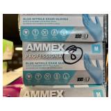 MSRP $250 12 BOXES MIXED BRAND NITRILE POWDER-FREE EXAM GLOVES - 4 PIVETAL EXAMINATION-GRADE BEADED CUFF (S) 21306635 + 8 AMMEX PROFESSIONAL BLUE CHEMICAL & PUNCTURE RESISTANCE (M) SQ000212 - EXP 