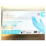 MSRP $250 12 BOXES MIXED BRAND NITRILE POWDER-FREE EXAM GLOVES - 4 PIVETAL EXAMINATION-GRADE BEADED CUFF (S) 21306635 + 8 AMMEX PROFESSIONAL BLUE CHEMICAL & PUNCTURE RESISTANCE (M) SQ000212 - EXP 