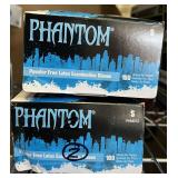 MSRP $70+ 2 BOXES ADENNA PHM912 PHANTOM POWDER-FREE LATEX EXAMINATION GLOVES (S) - DISTINCTIVE BLACK COLOR, UNMATCHED STRETCH, ELIMINATES THE RISK OF POWDER-RELATED CONTAMINATION