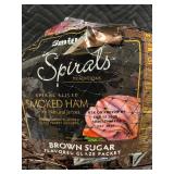 D - Smithfield Spiral Sliced Smoked Ham - Brown Sugar Glaze Packet Included - Approx 8 Lbs