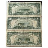 1963 Red Seal $5 Dollar Notes