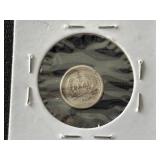 1878 Silver 1/4 Real