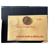 Lincoln Cents Moon Pennies, Kennedy, Ecology, 3 of the Envelopes are Unopened