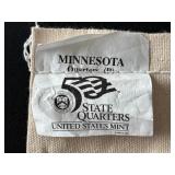 Sealed $25 Dollar Bag of Minnesota State Quarters