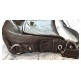 Coach Legacy Brown Leather F15170 Flap Turn Lock Crossbody Bag Shoulder Purse