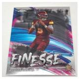 Lot Of Two Football Cards Including 2024 Topps Chrome Football Finesse Rookie Insert Jayden Daniels And 2024 Topps Chrome Future Stars Jayden Daniels