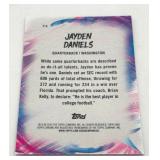 Lot Of Two Football Cards Including 2024 Topps Chrome Football Finesse Rookie Insert Jayden Daniels And 2024 Topps Chrome Future Stars Jayden Daniels