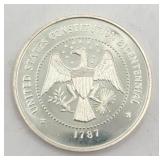 Sterling Silver U.S Constitution Bicentennial George Washington Coin (.83 ounces)