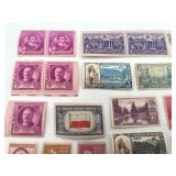 Vintage Postage Stamp Lot #4 - U.S And Foreign