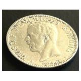 Antique 1916 Sweden 1 Krona Silver Coin Gustav V, 80% Silver