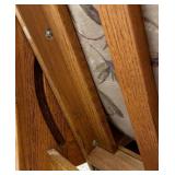 Solid Wood Futon with Cushion