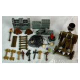 Lego, Mega Blocks and Playmobil Playsets