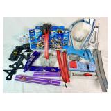 Hot Wheels Bundle of Micro Car Playsets and Robo Wheels Extreme Half Pipe Track System