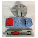 Hot Wheels Bundle of Micro Car Playsets and Robo Wheels Extreme Half Pipe Track System