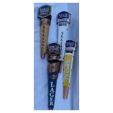 Four Collectible Samuel Adams Beer Tap Handles
