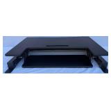 Height Adjustable Stand Up Desk Converter - Quick Sit to Stand Tabletop Riser Workstation