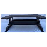 Height Adjustable Stand Up Desk Converter - Quick Sit to Stand Tabletop Riser Workstation