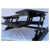 Height Adjustable Stand Up Desk Converter - Quick Sit to Stand Tabletop Riser Workstation