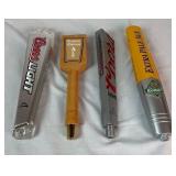 Collectible Beer Tap Handles from Coors Light, Castle Cream Ale and Summit Extra Pale Ale