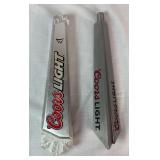 Collectible Beer Tap Handles from Coors Light, Castle Cream Ale and Summit Extra Pale Ale