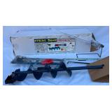 Strike Zone Complete Ice Fishing Kit - New - Includes Strike Zone Ice Auger, Tip -Up with line, Ice Lure Kit, Wire Rob Combo Holder and Ice Skimmer and More