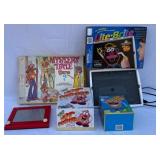 Vintage Game and Toy Bundle with Lite Brite, Mr Potato Head, Etch a Sketch, Hot Potato and Mystery Date Game