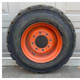 Bobcat Tires with Rims - 4 Total for Concrete/Asphalt