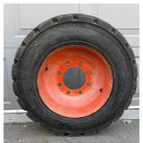 Bobcat Tires with Rims - 4 Total for Concrete/Asphalt