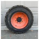 Bobcat Tires with Rims - 4 Total for Concrete/Asphalt