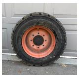 Bobcat Tires with Rims - 4 Total for Concrete/Asphalt