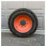 Bobcat Tires with Rims - 4 Total for Concrete/Asphalt
