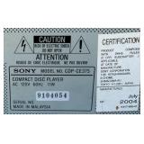 Sony Stereo Audio/Video Amplifier with 5 Disc Sony CD Changer