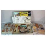 Vintage Tandy Leathercraft Beginners Kit with Tools and Projects