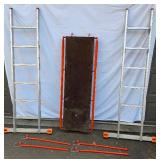 Krause 6ft Ladders and Krause Vario Top Scaffold Ladder System