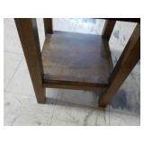 Wood End Table 18 x 18 x 24"...