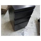 3 Drawer Metal Filing Cabinet on Wh...