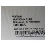 200 Vistar Real Mayonnaise Packets;...