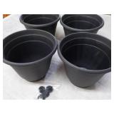 4 Plant Pots 5 x 7"...