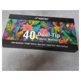 Pagather 40 Dual Tip Fabric Markers...